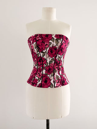 PINK FLORAL CORSET (XS, EU 34)