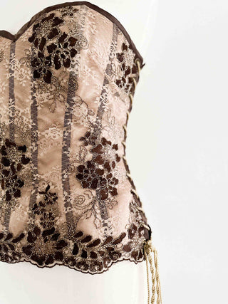 GOLDEN BROWN CORSET (L, EU 40/42)