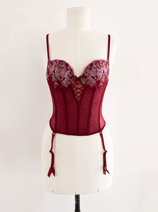 WINE RED BUSTIER (75A/70B)