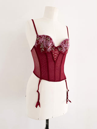 WINE RED BUSTIER (75A/70B)