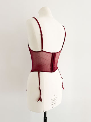 WINE RED BUSTIER (75A/70B)