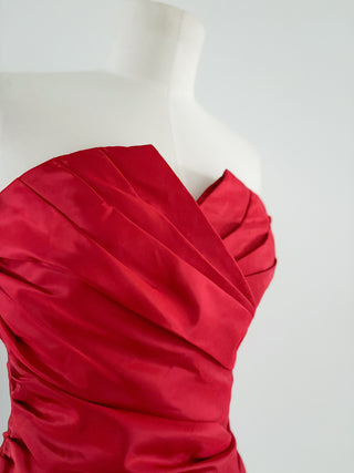 RED DRAPED CORSET (XS, EU 34)