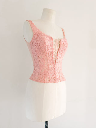 LA PERLA PINK LACE CORSET (S - EU 36)