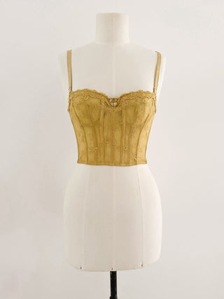 GOLDEN LACE BUSTIER - 70B/75A