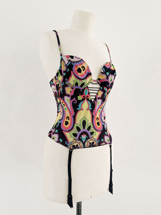 PAISLEY COLORFULL BUSTIER - 75B/80A
