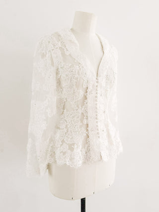 LACE CORSET BLOUSE - M, EU 38