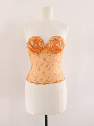ORANGE LEAF BUSTIER - 75A/70B