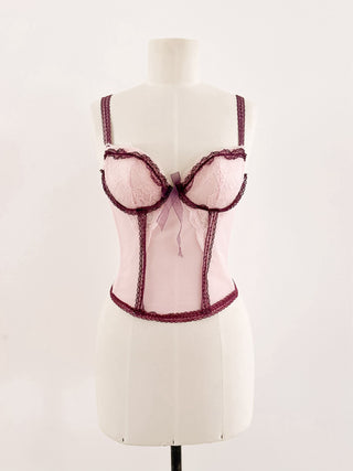 PINK PURPLE 2 TONE BUSTIER - 75B/70C