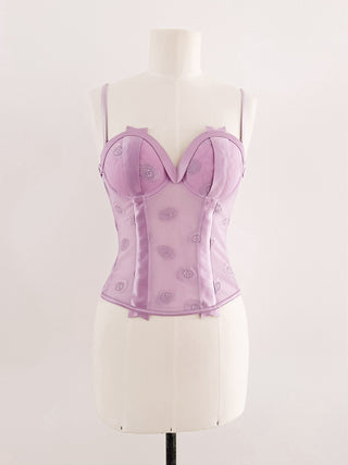 LILA RIBBON BUSTIER - 75B/70C