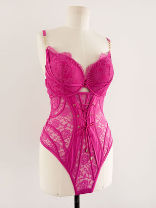 Y2K HOT PINK CORSET BODY (85E/80F)