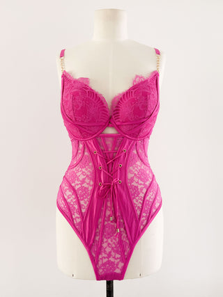 Y2K HOT PINK CORSET BODY (85E/80F)