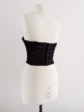 BLUE SWAROVSKI CORSET (75B/70C)