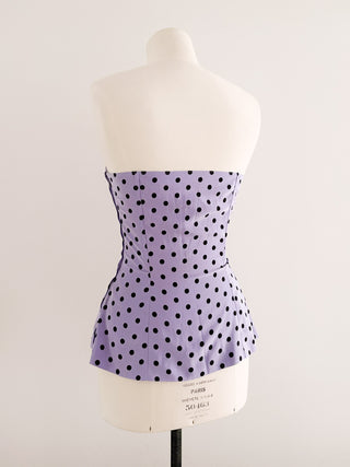 LILA POLKADOT BUSTIER (M/L - EU 38/40)