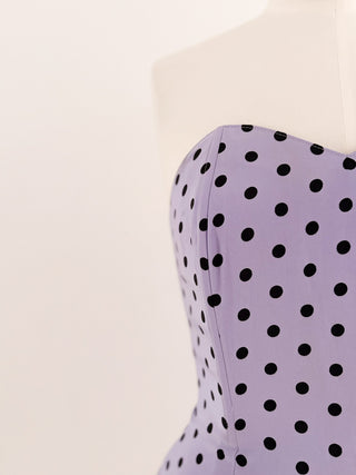 LILA POLKADOT BUSTIER (M/L - EU 38/40)