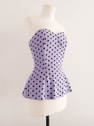 LILA POLKADOT BUSTIER (M/L - EU 38/40)