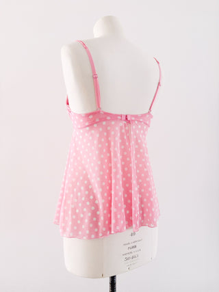 PINK WHITE POLKADOT BUSTIER (70B/75A)