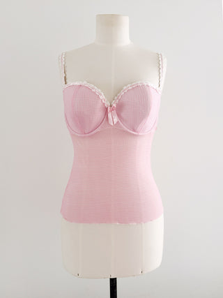 SOFT PINK COTTAGE BUSTIER CAMI (75E/80D)