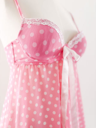 PINK WHITE POLKADOT BUSTIER (70B/75A)
