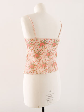 1970'S FLORAL CAMI TOP (S - EU 36)