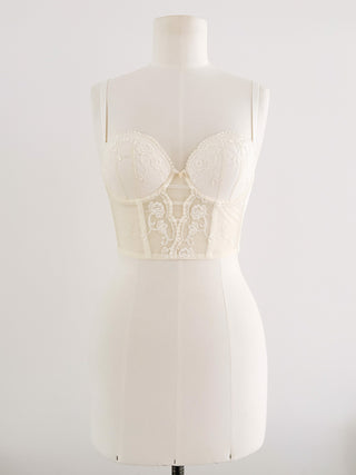 IVORY ROMANTIC STRAPLESS BUSTIER (70C/75B)