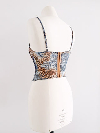 PAISLEY LEOPARD BUSTIER (75C/80B)