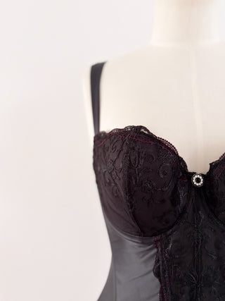 ANTHRACITE LACE BUSTIER (70F/75E)