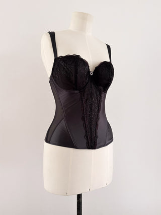 ANTHRACITE LACE BUSTIER (70F/75E)