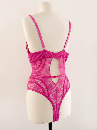 Y2K HOT PINK CORSET BODY (85E/80F)