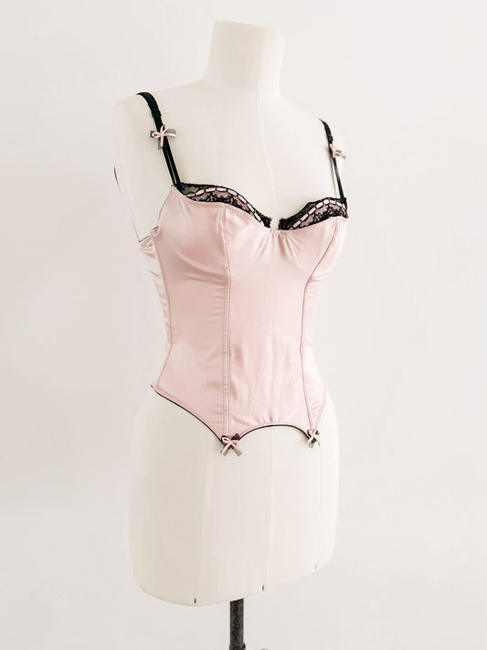 SOFT SATIN ROSE BUSTIER (75A/70B)