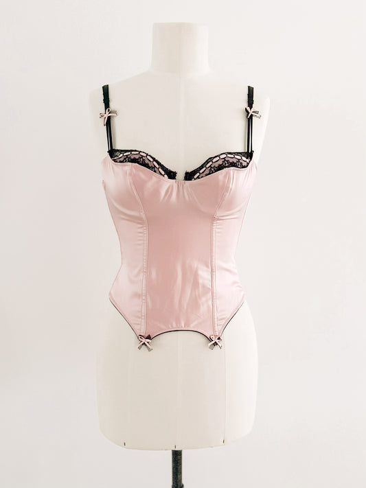 SOFT SATIN ROSE BUSTIER (75A/70B)