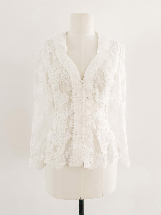 HIGH END LACE BLOUSE (S - M/L)
