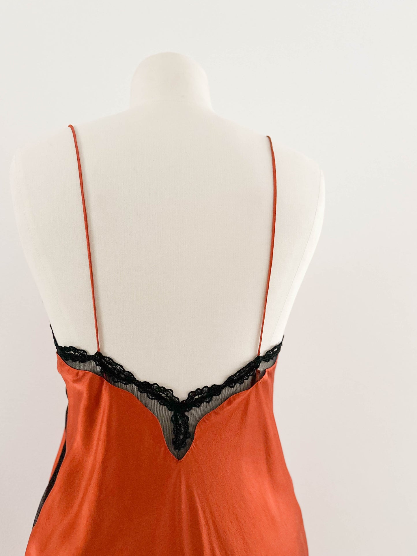 SILK SUNSHINE TANGERINE DRESS (S - M)