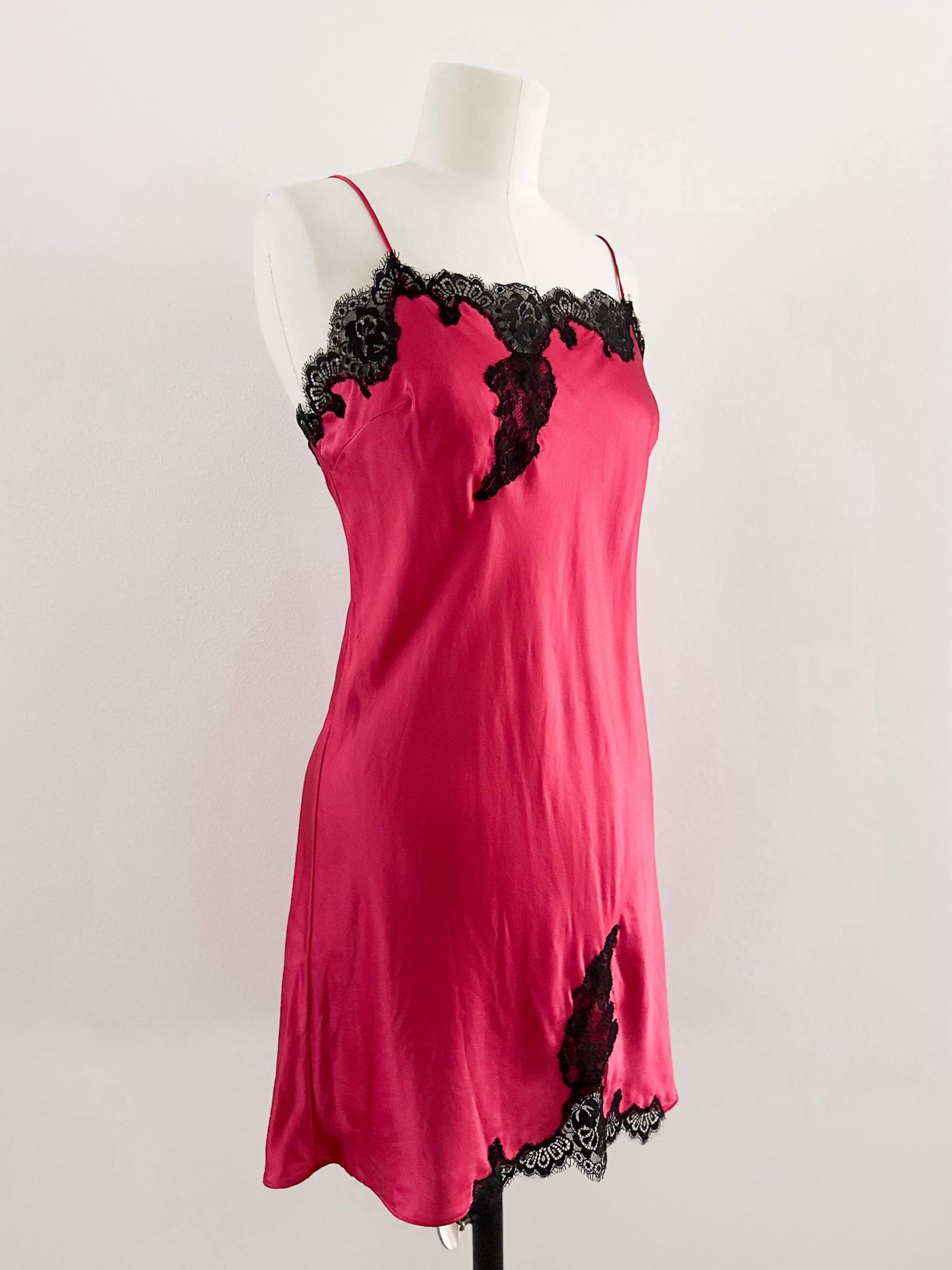 PRETTY IN PINK SILK DRESS (S - M)