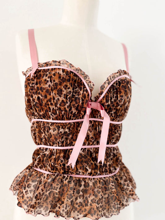 CHANTAL THOMAS LEOPARD BUSTIER (75D/80C)