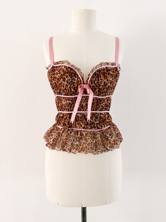 CHANTAL THOMAS LEOPARD BUSTIER (75D/80C)