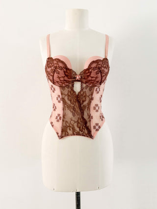 PRINCESS PINK BROWN BUSTIER (75B/70C)