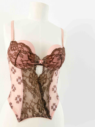 PRINCESS PINK BROWN BUSTIER (75B/70C)