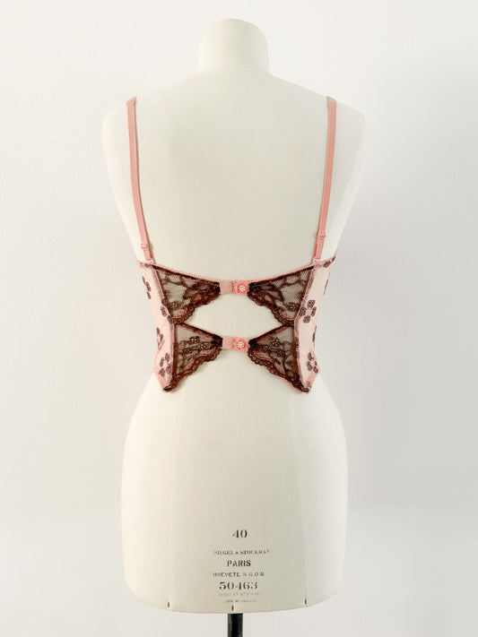 PRINCESS PINK BROWN BUSTIER (75B/70C)