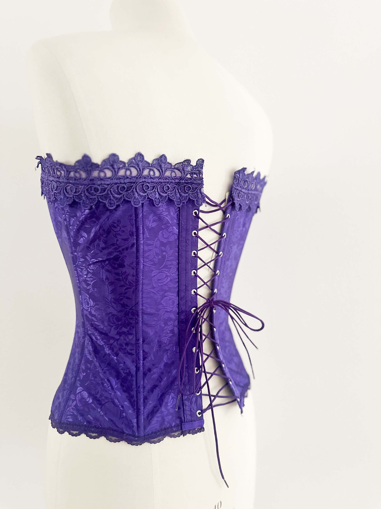 VOILET JAQUARD CORSET (S - M)