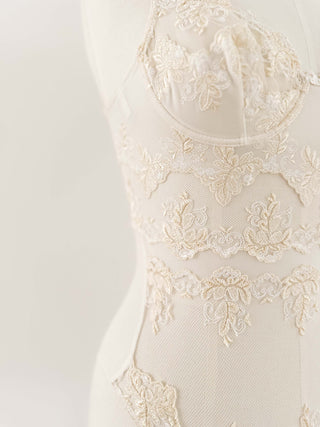 IVORY GOLDEN BAROQUE BODICE (75B/70C)