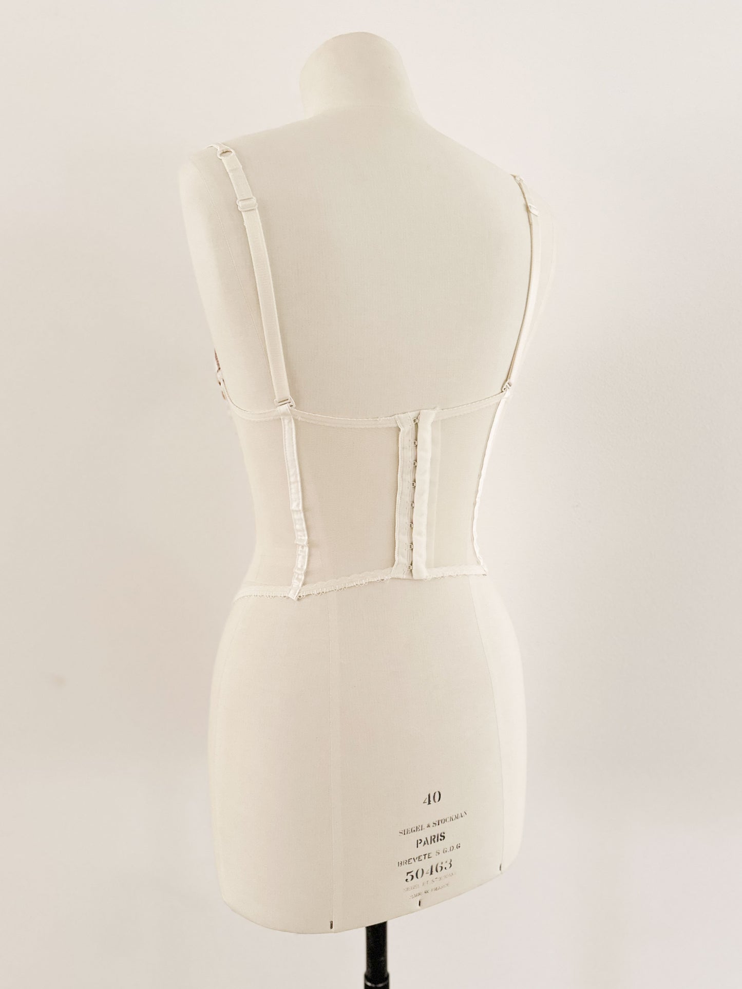 GOLDEN IVORY FLORAL BUSTIER (75B/70C)