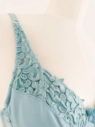 BLUE LACE BUSTIER (75B/70C)