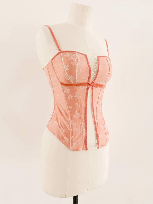 ROYAL PINK LACE CORSET (MULTIPLE SIZES)