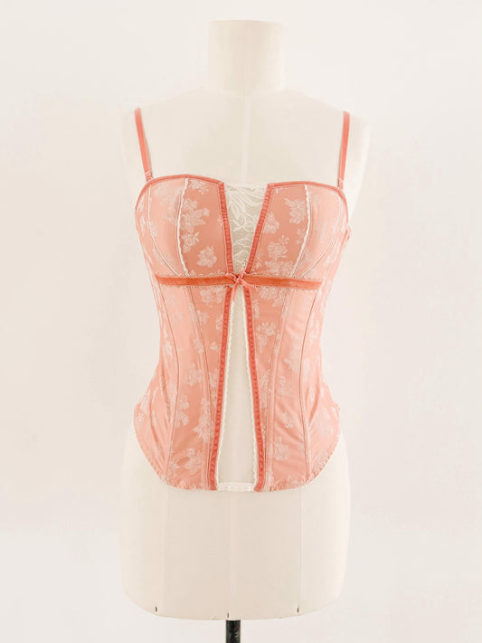 ROYAL PINK LACE CORSET (MULTIPLE SIZES)