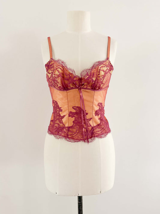 FRENCH ORCHID BUSTIER (S - M)