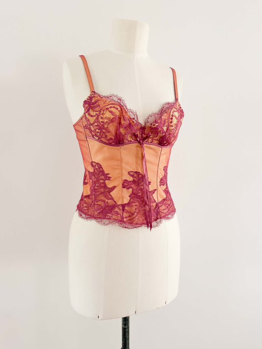 FRENCH ORCHID BUSTIER (S - M)