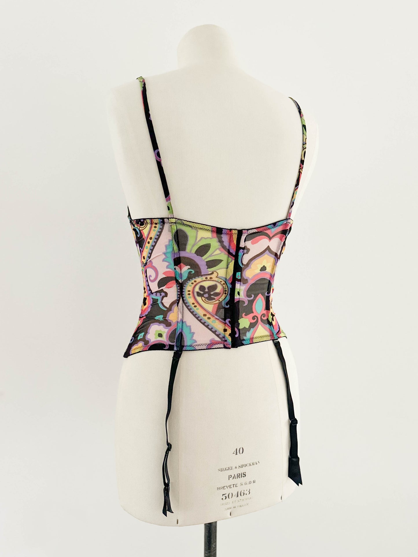 PAISLEY FRENCH BUSTIER (75B/80A)