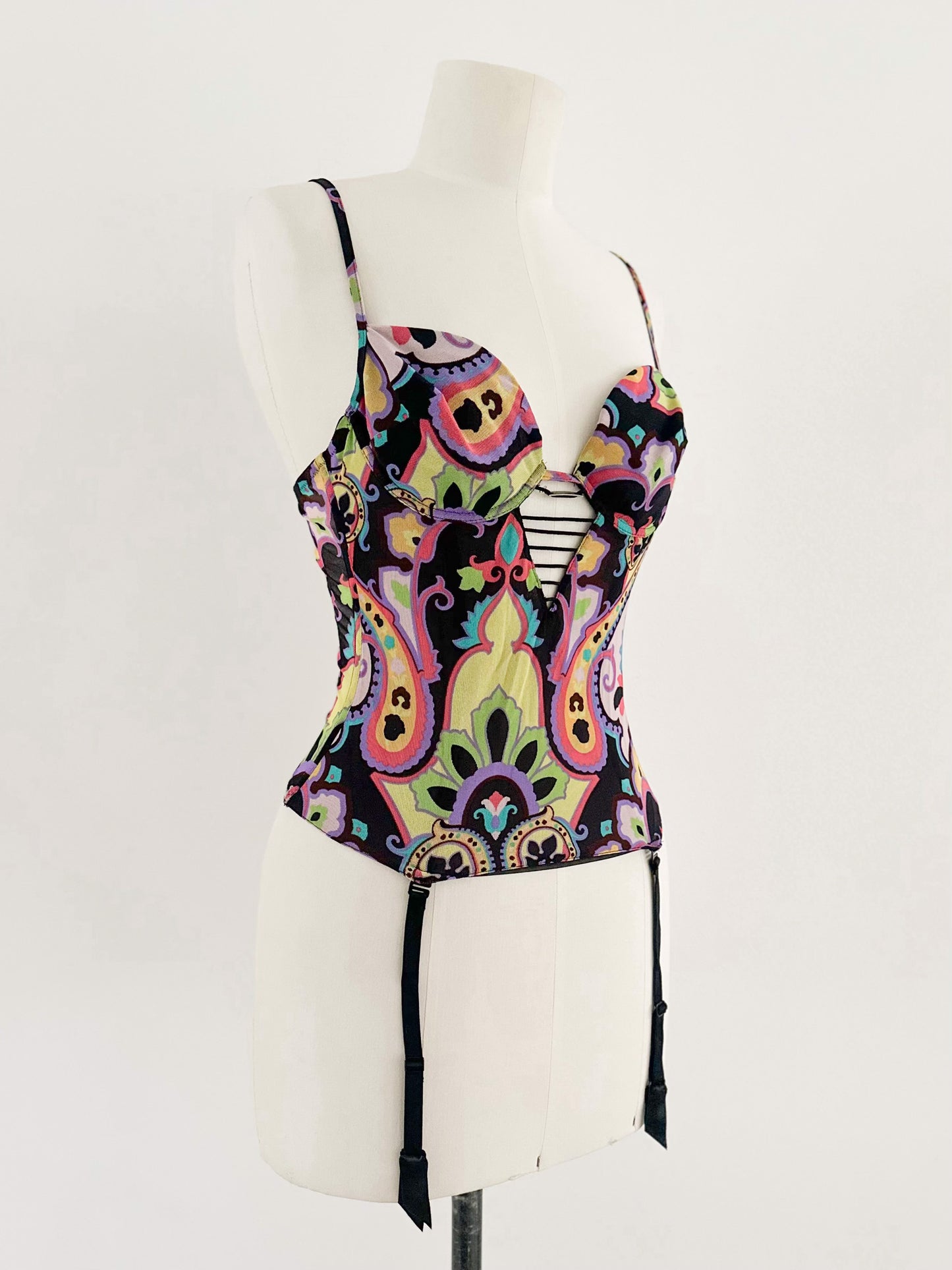 PAISLEY FRENCH BUSTIER (75B/80A)