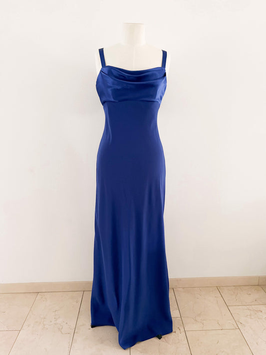 KOBALT DRAPED GOWN (S - M)
