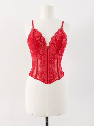 LA PERLA SOFT RED BUSTIER (M, EU 38)